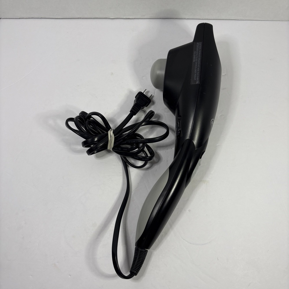 Dr Scholls Handheld Electric Massager Black Grey Model DR7595 Corded Percussion
